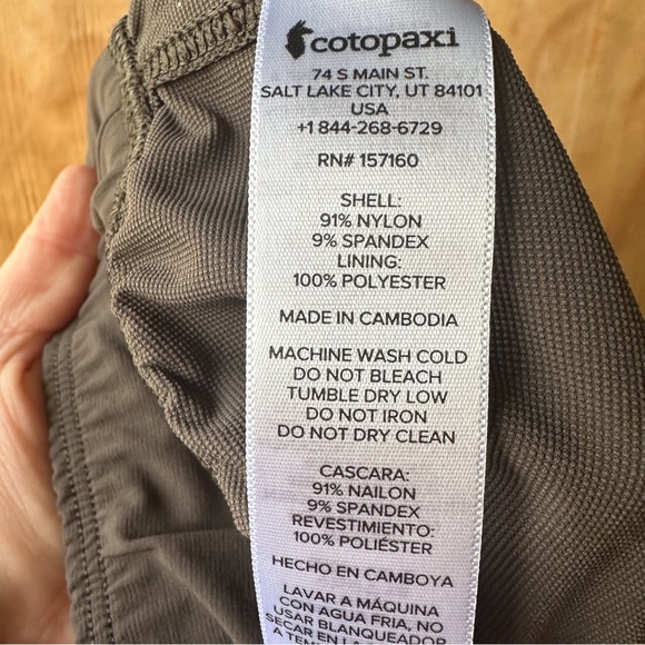 Cotopaxi Veza Adventure Joggers Green Olive Pull On Pant - Picture 9 of 12